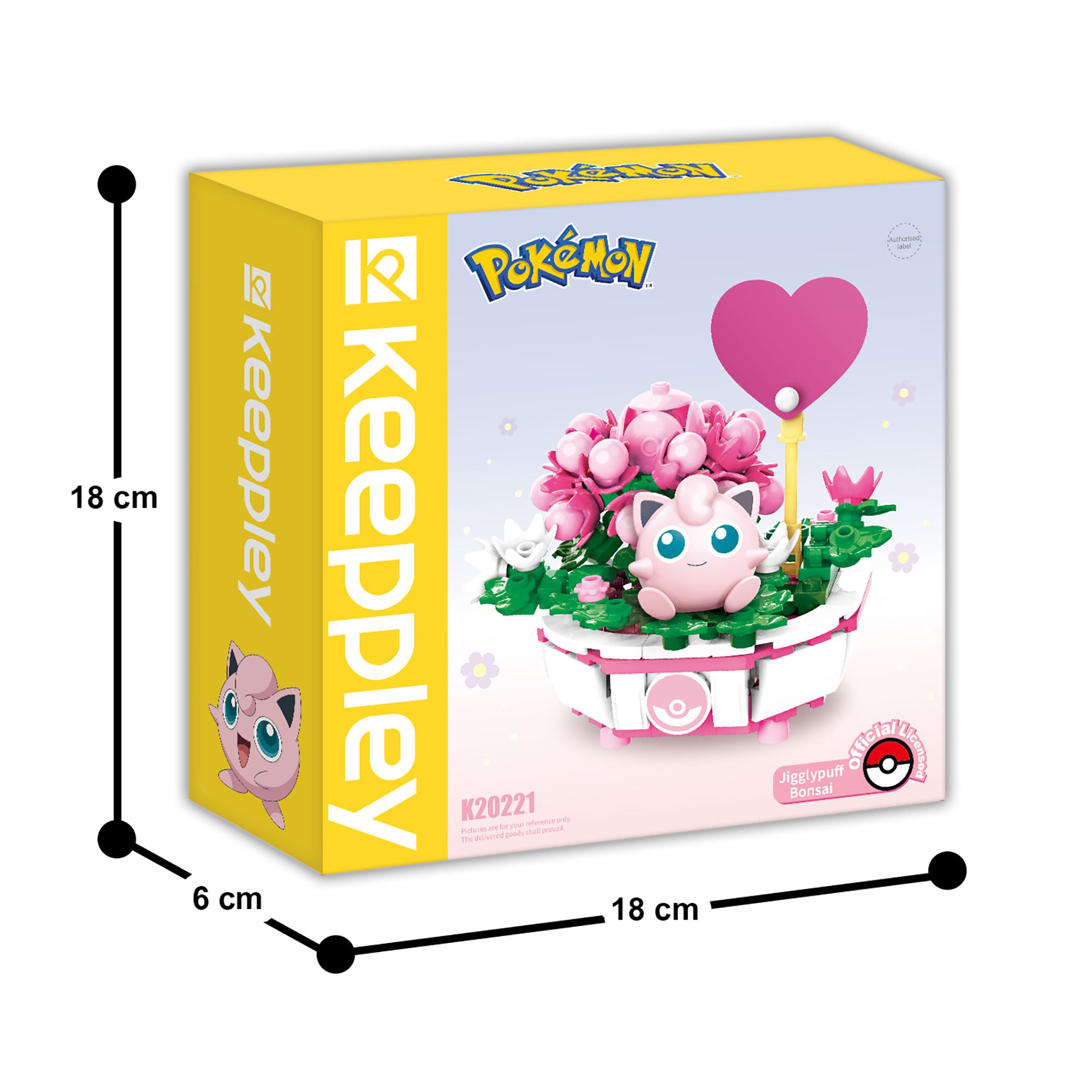  Đồ Chơi Lắp Ráp KEEPPLEY Pokemon Bonsai Series Jigglypuff K20221 
