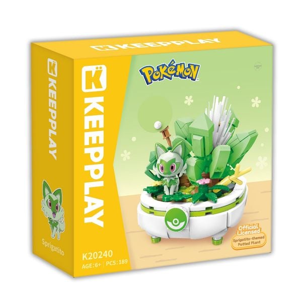 Đồ Chơi Lắp Ráp KEEPPLAY Pokemon Bonsai Series SPRIGATITO K20240 Building Block - Simba Toys Vietnam 