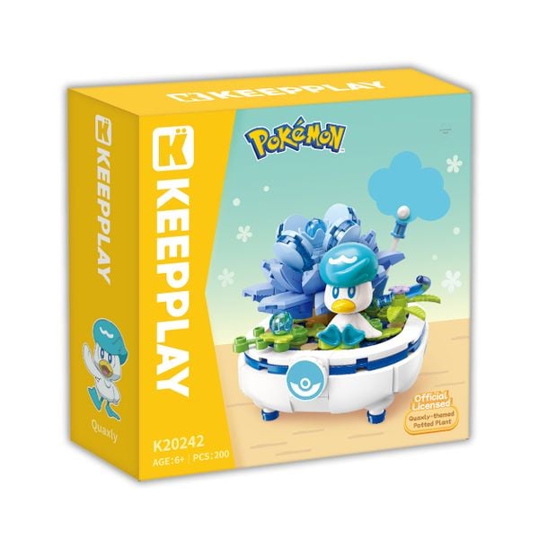  Đồ Chơi Lắp Ráp KEEPPLAY Pokemon Bonsai Series QUAXLY K20242 Building Block - Simba Toys Vietnam 