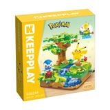  Đồ Chơi Lắp Ráp KEEPPLAY Pokemon Creek Bank Fruit Picking PIPLUP & PIKACHU K20244 Building Block - Simba Toys Vietnam 