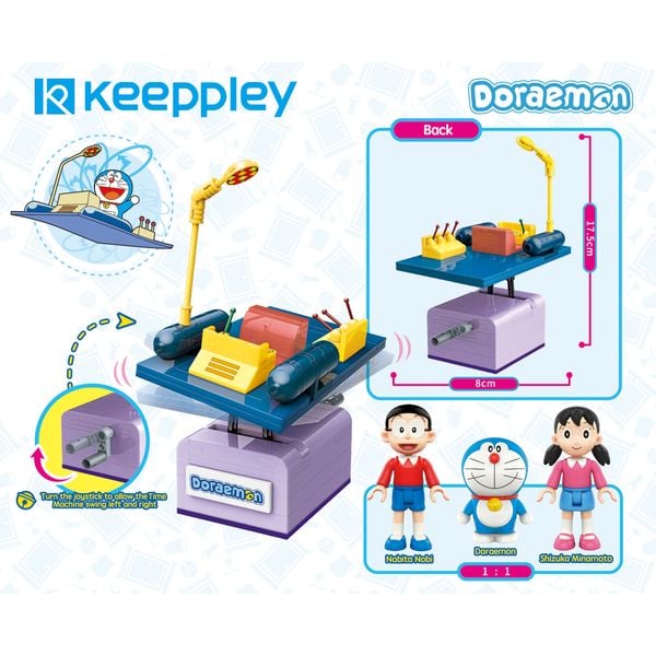  Đồ Chơi Lắp Ráp KEEPPLEY Doraemon Time Machine K20401 
