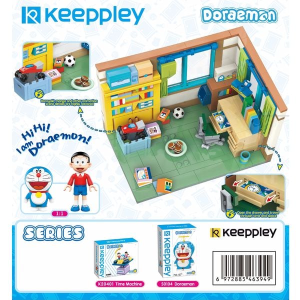  Đồ Chơi Lắp Ráp KEEPPLEY Doraemon Nobita Nobi's Room K20402 