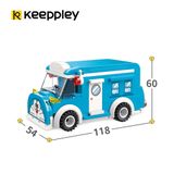  Đồ Chơi Lắp Ráp KEEPPLEY Doraemon Mini Car Bus K20407 