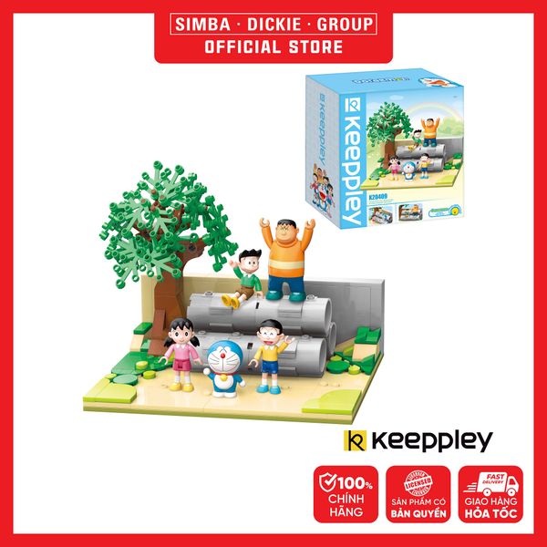  Đồ Chơi Lắp Ráp KEEPPLEY Doraemon Cement Pipe Lot Playground K20409 