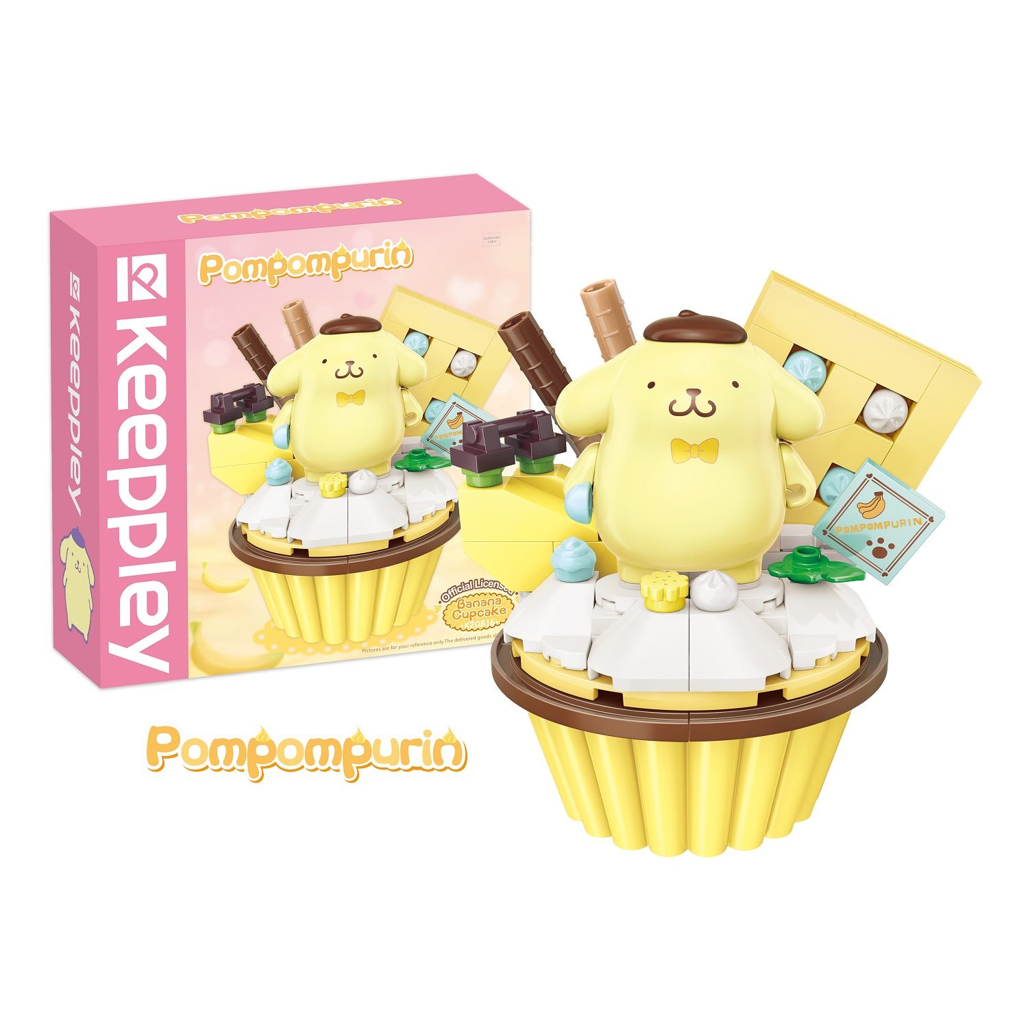  Đồ Chơi Lắp Ráp KEEPPLEY Sanrio Cupcake-Pompompurin K20816 