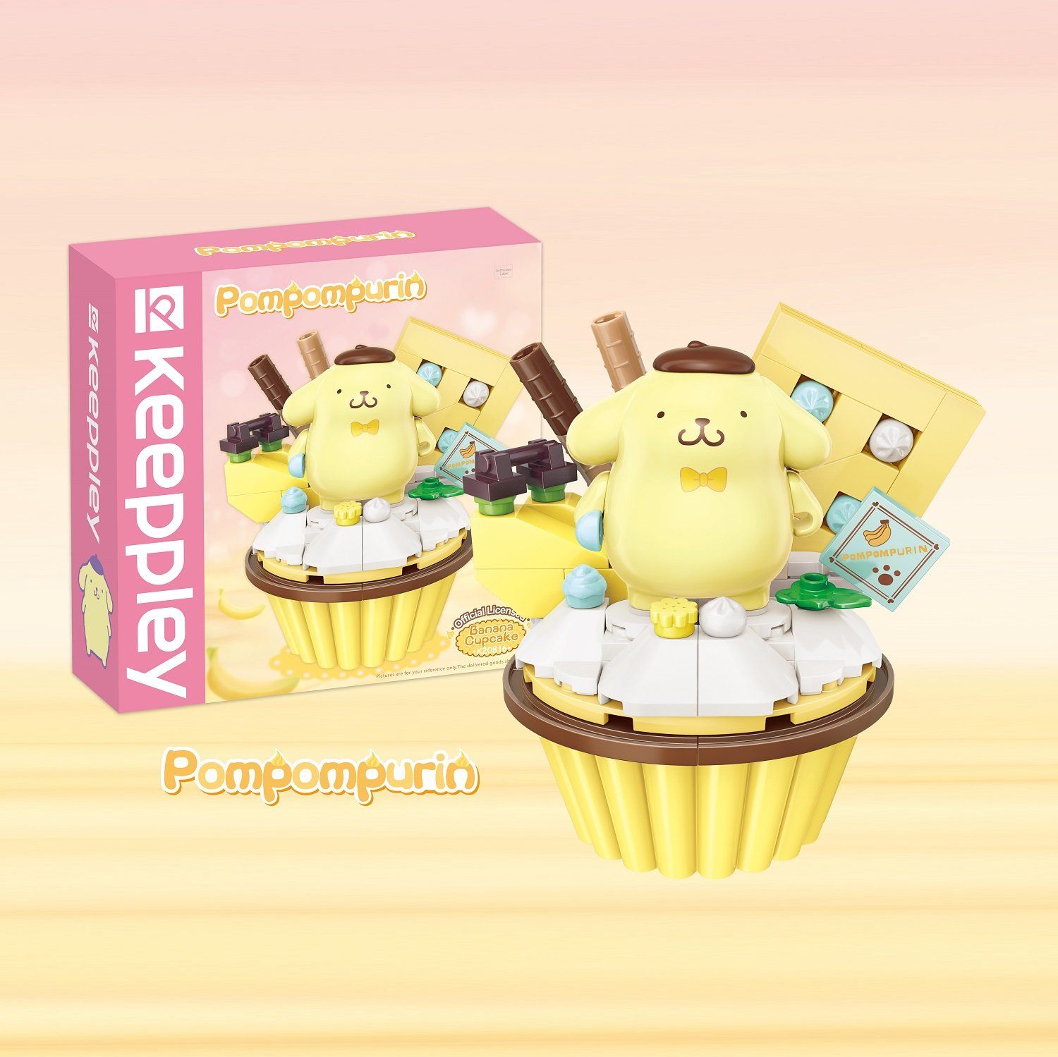  Đồ Chơi Lắp Ráp KEEPPLEY Sanrio Cupcake-Pompompurin K20816 