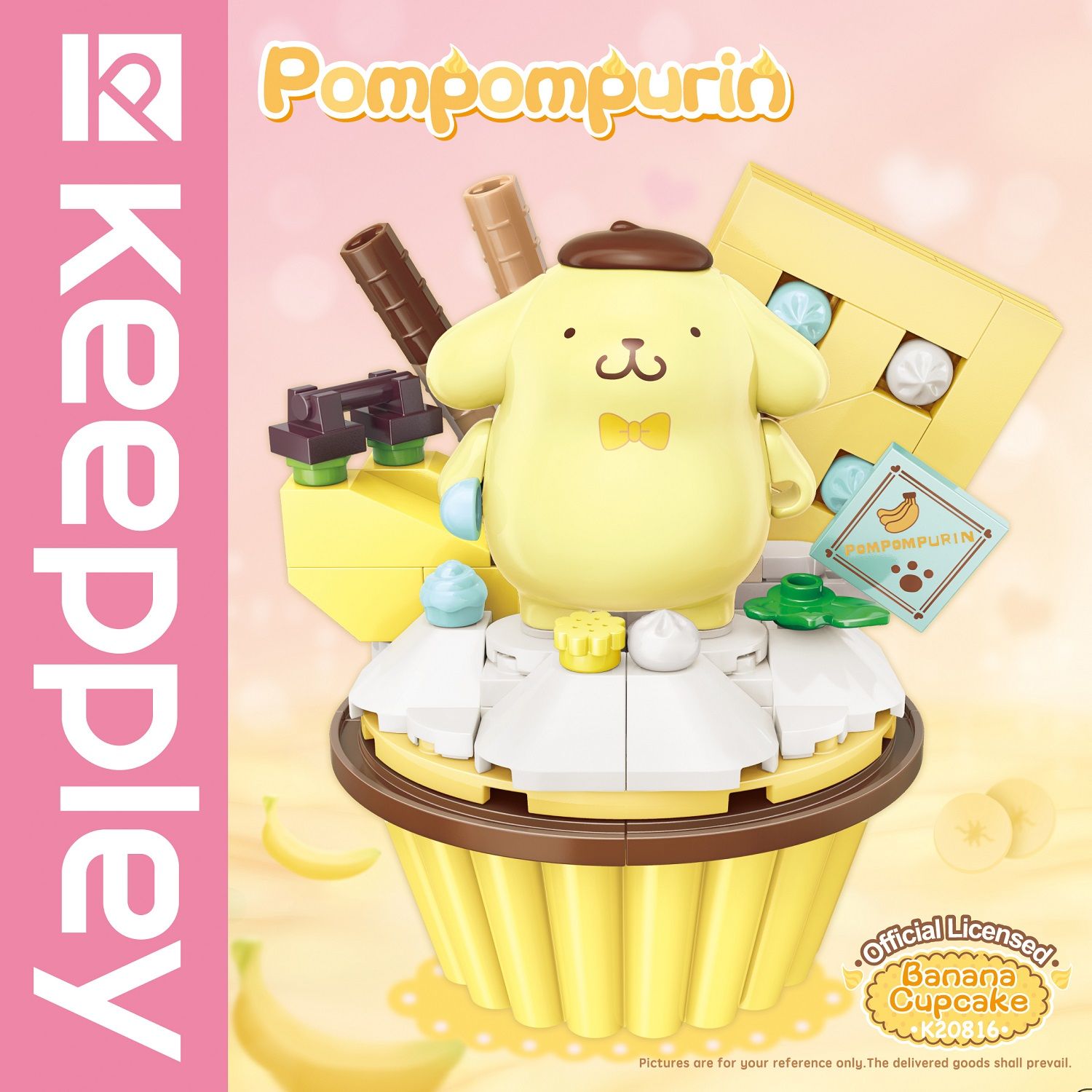  Đồ Chơi Lắp Ráp KEEPPLEY Sanrio Cupcake-Pompompurin K20816 