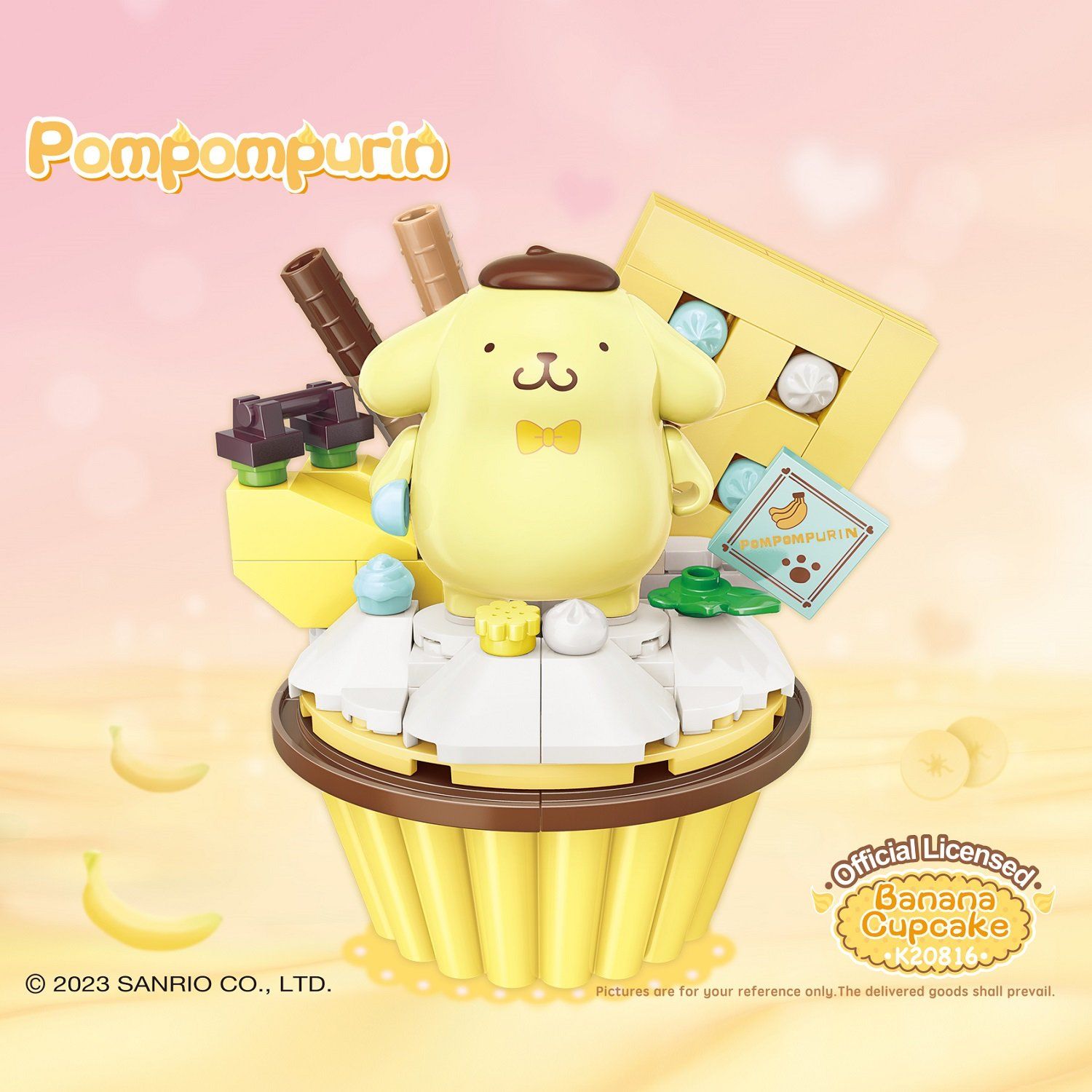  Đồ Chơi Lắp Ráp KEEPPLEY Sanrio Cupcake-Pompompurin K20816 