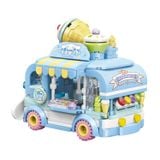  Đồ Chơi Lắp Ráp KEEPPLEY Sanrio Cinnamoroll & Pompompurin's Ice-cream Truck Building Blocks K20847 