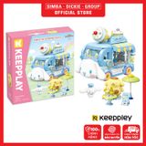 Đồ Chơi Lắp Ráp KEEPPLEY Sanrio Cinnamoroll & Pompompurin's Ice-cream Truck Building Blocks K20847 