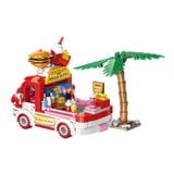  Đồ Chơi Lắp Ráp KEEPPLEY Sanrio Hello Kitty & Pochacco's Fast Street Food Truck Building Blocks K20848 