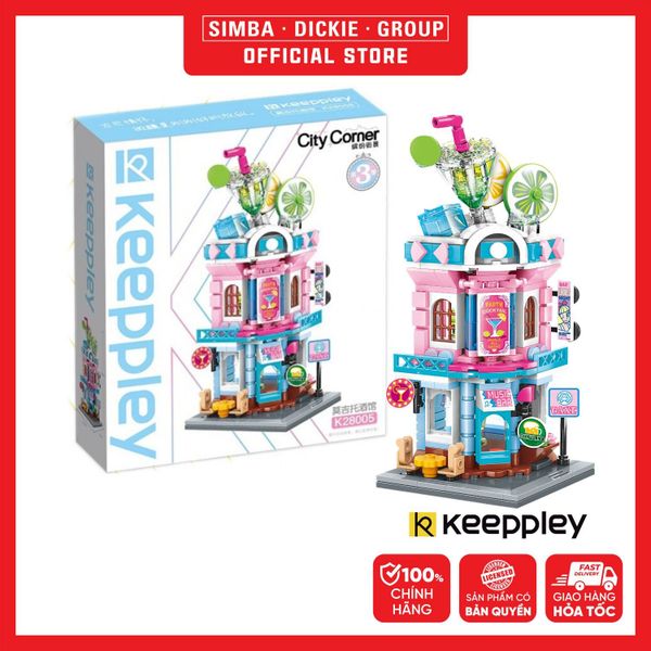  Đồ Chơi Lắp Ráp KEEPPLEY City Corner Cocktail Bar Building Blocks K28005 