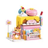  Đồ Chơi Lắp Ráp KEEPPLEY Lovely Street Red Cat Cake Shop Building Blocks K28006 