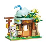  Đồ Chơi Lắp Ráp KEEPPLEY Lovely Street ASH Cat Milk Tea Shop Building Blocks K28007 