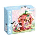  Đồ Chơi Lắp Ráp KEEPPLEY Lovely Street Tuxedo Cat Strawberry House Building Blocks K28008 