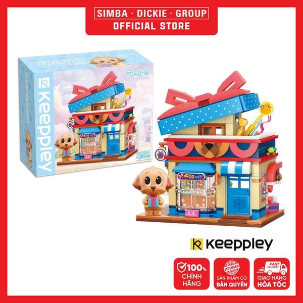  Đồ Chơi Lắp Ráp KEEPPLEY Lovely Street Poodle Toy Store Building Blocks K28011 