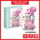  Đồ Chơi Lắp Ráp KEEPPLEY City Corner Sky Candy Shop Building Blocks K28012 