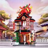  Đồ Chơi Lắp Ráp KEEPPLEY City Corner Hotpot Restaurant Building Blocks K28013 