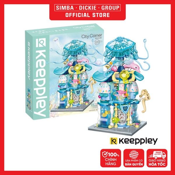  Đồ Chơi Lắp Ráp KEEPPLEY City Corner Summertime Aquarium Building Blocks K28014 