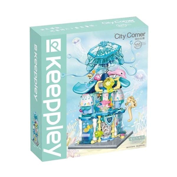  Đồ Chơi Lắp Ráp KEEPPLEY City Corner Summertime Aquarium Building Blocks K28014 