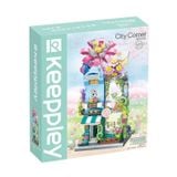  Đồ Chơi Lắp Ráp KEEPPLEY City Corner Greenness Flower Store Building Blocks K28016 