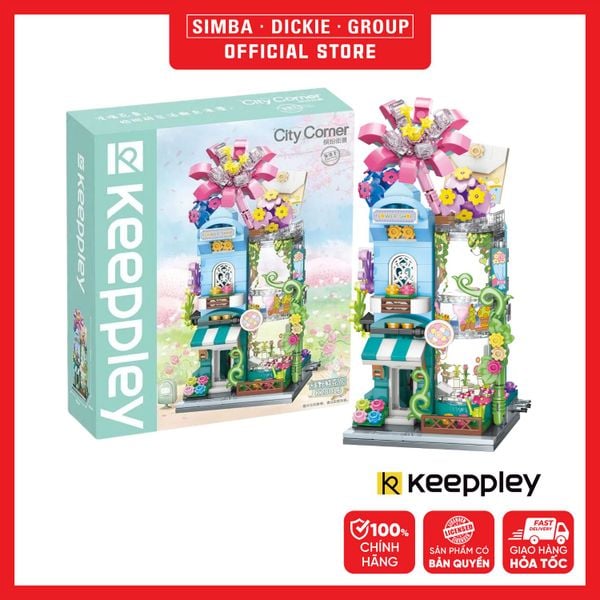  Đồ Chơi Lắp Ráp KEEPPLEY City Corner Greenness Flower Store Building Blocks K28016 
