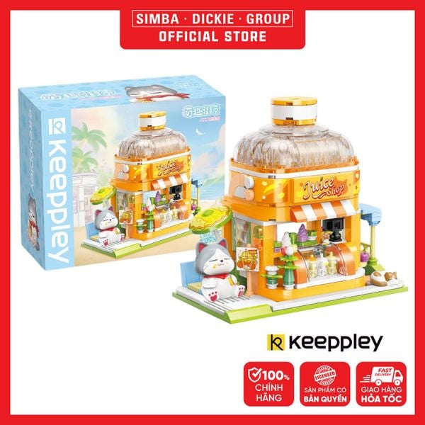  Đồ Chơi Lắp Ráp KEEPPLEY Lovely Street British Short Hair-Juice Shop Building Blocks K28017 