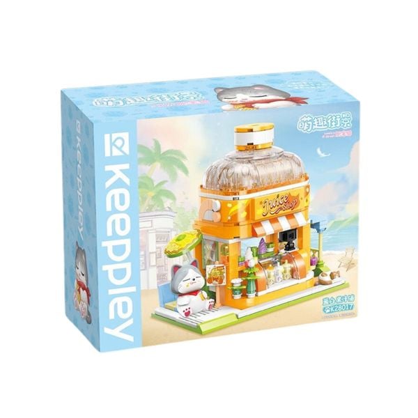  Đồ Chơi Lắp Ráp KEEPPLEY Lovely Street British Short Hair-Juice Shop Building Blocks K28017 