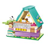  Đồ Chơi Lắp Ráp KEEPPLEY Lovely Street Calico Cat-Comic Book Store Building Blocks K28018 