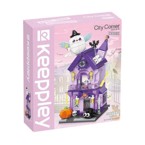  Đồ Chơi Lắp Ráp KEEPPLEY City Corner Halloween Chamber Building Blocks K28025 
