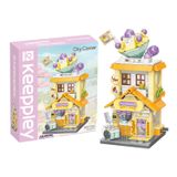  Đồ Chơi Lắp Ráp KEEPPLEY City Corner Taro Smoothie Shop Building Blocks K28026 