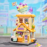  Đồ Chơi Lắp Ráp KEEPPLEY City Corner Taro Smoothie Shop Building Blocks K28026 