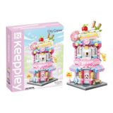  Đồ Chơi Lắp Ráp KEEPPLEY City Corner Sugary Mille-Feuille Shop Building Blocks K28027 