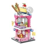  Đồ Chơi Lắp Ráp KEEPPLEY City Corner Sugary Mille-Feuille Shop Building Blocks K28027 