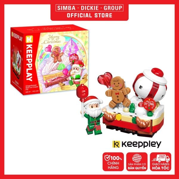  Đồ Chơi Lắp Ráp KEEPPLAY Gingerbread Man Ice Cream Pie K29804 - Simba Toys Vietnam 