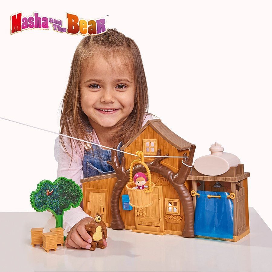  109301032 Đồ Chơi Ngôi Nhà Gấu MASHA AND THE BEAR Masha Play Set ''Big Bear House'' 