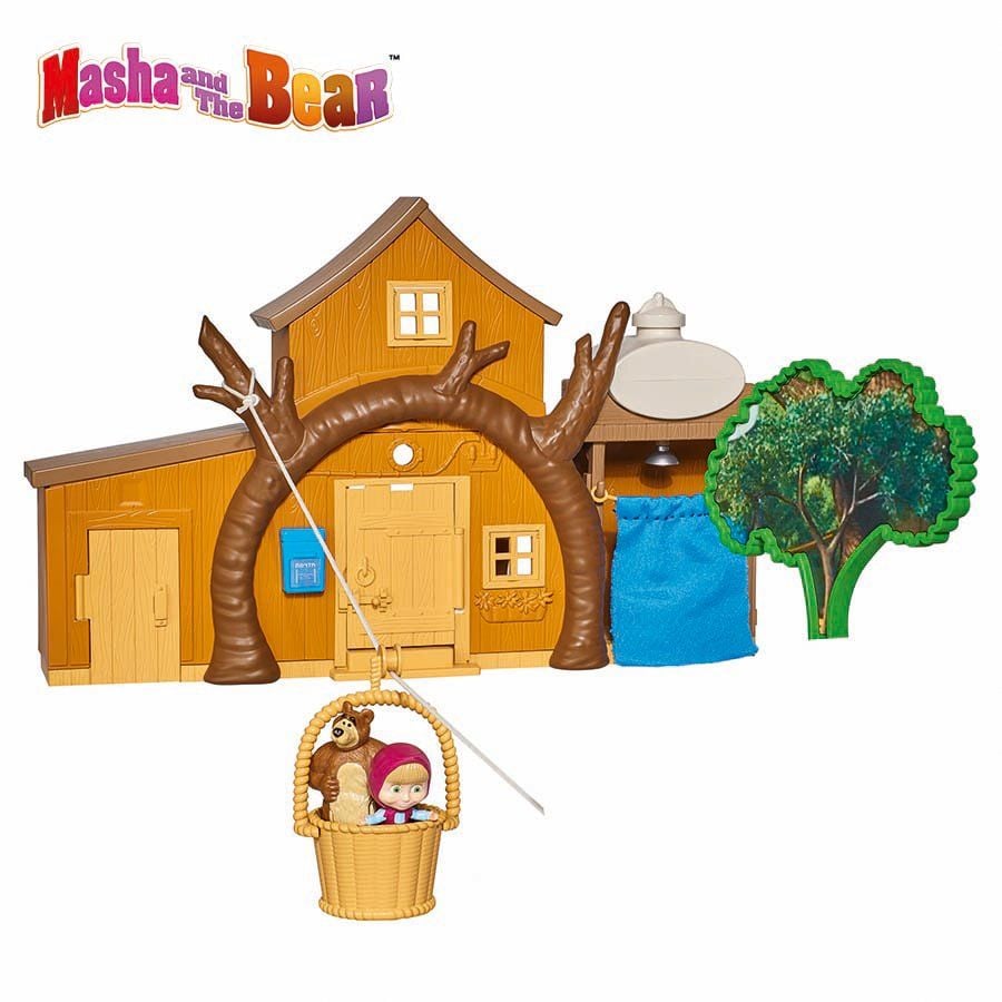  109301032 Đồ Chơi Ngôi Nhà Gấu MASHA AND THE BEAR Masha Play Set ''Big Bear House'' 