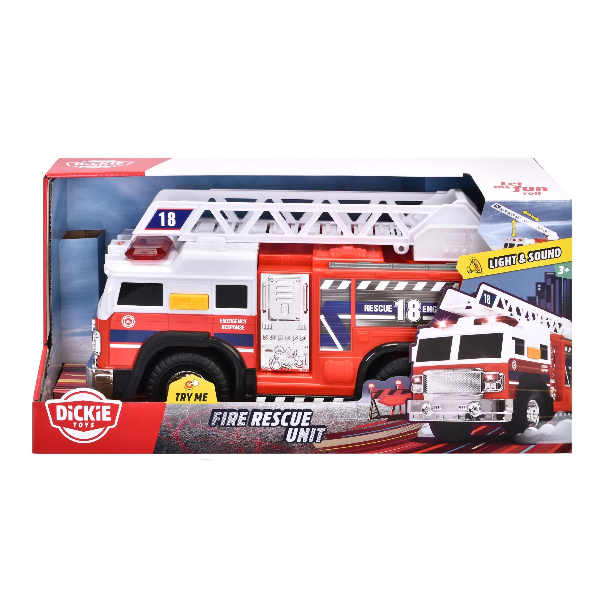  203306016 Đồ Chơi Xe Cứu Hỏa DICKIE TOYS Fire Rescue Unit 