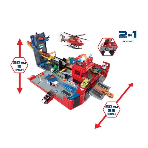  203719005 Bộ Đồ Chơi Mô Hình Cứu Hỏa DICKIE TOYS Fire City Playset 