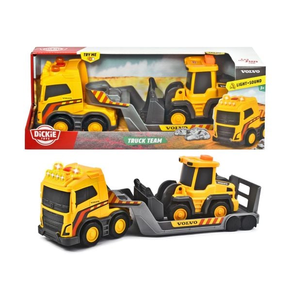  203725008 Bộ Đồ Chơi Xe Xây Dựng DICKIE TOYS Volvo Truck Team 