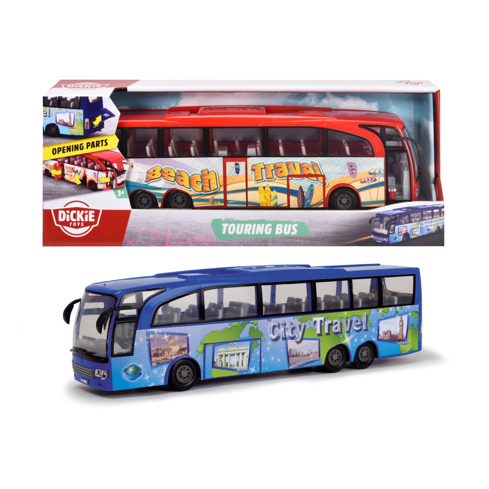  203745005 Đồ Chơi Xe DICKIE TOYS Touring Bus, 2-asst 