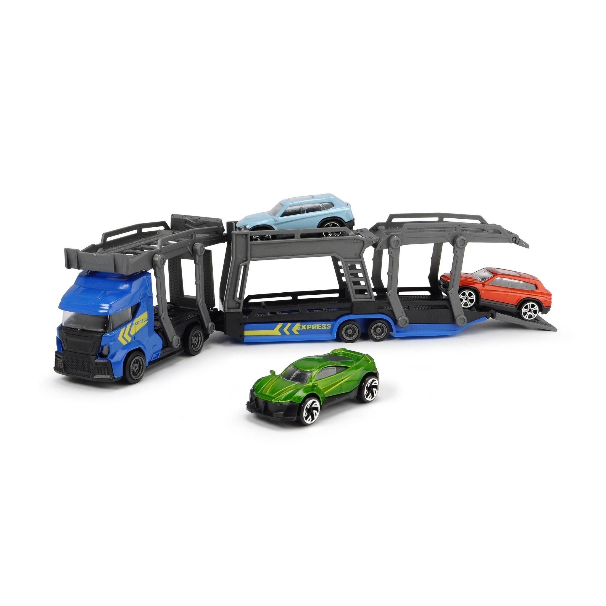  203745008 Bộ Đồ Chơi Xe Kéo Kèm 3 Ô Tô DICKIE TOYS Car Carrier 