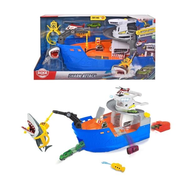  203779001 Đồ Chơi Tàu Săn Cá Mập DICKIE TOYS Shark Attack 