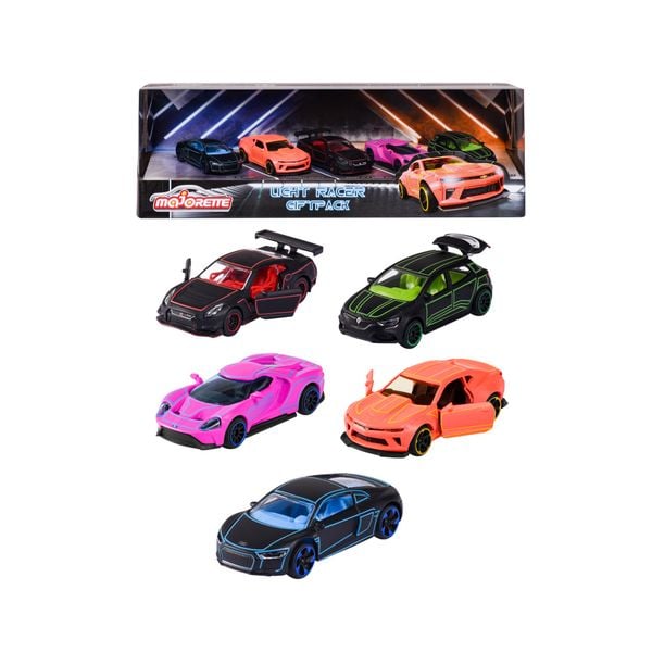  212053179 Bộ 5 Xe Mô Hình MAJORETTE Light Racer 5 Pieces Giftpack 