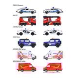  212057181038 Xe Mô Hình Cứu Hộ MAJORETTE S.O.S. Cars 