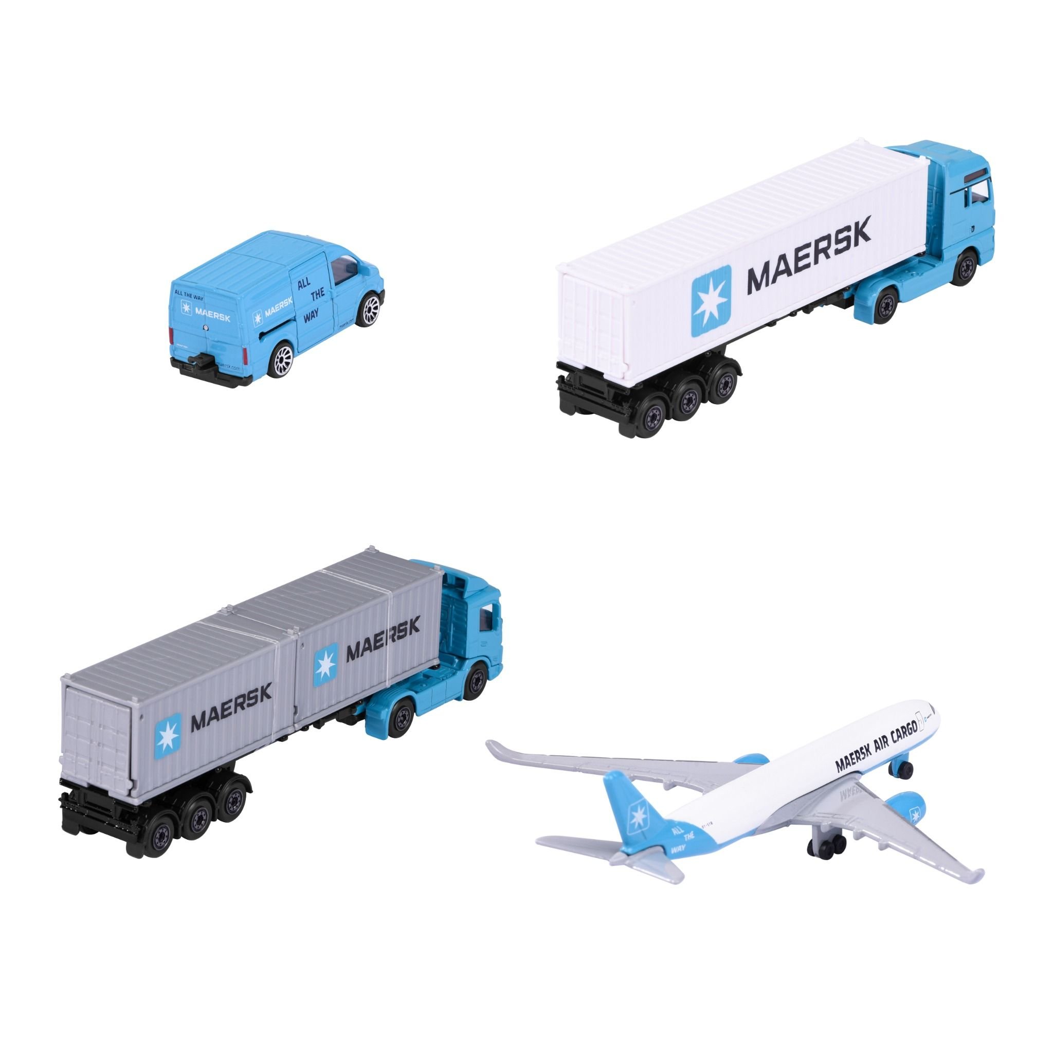  212057289 Xe Mô Hình MAJORETTE MAERSK Transport Vehicles 