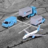  212057290 Bộ 4 Xe Mô Hình MAJORETTE MAERSK 4 Pieces Giftpack 