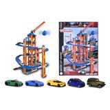  212059987 Bộ Đồ Chơi Mô Hình 5 Tầng MAJORETTE Motor Lift Center + 5 Cars 