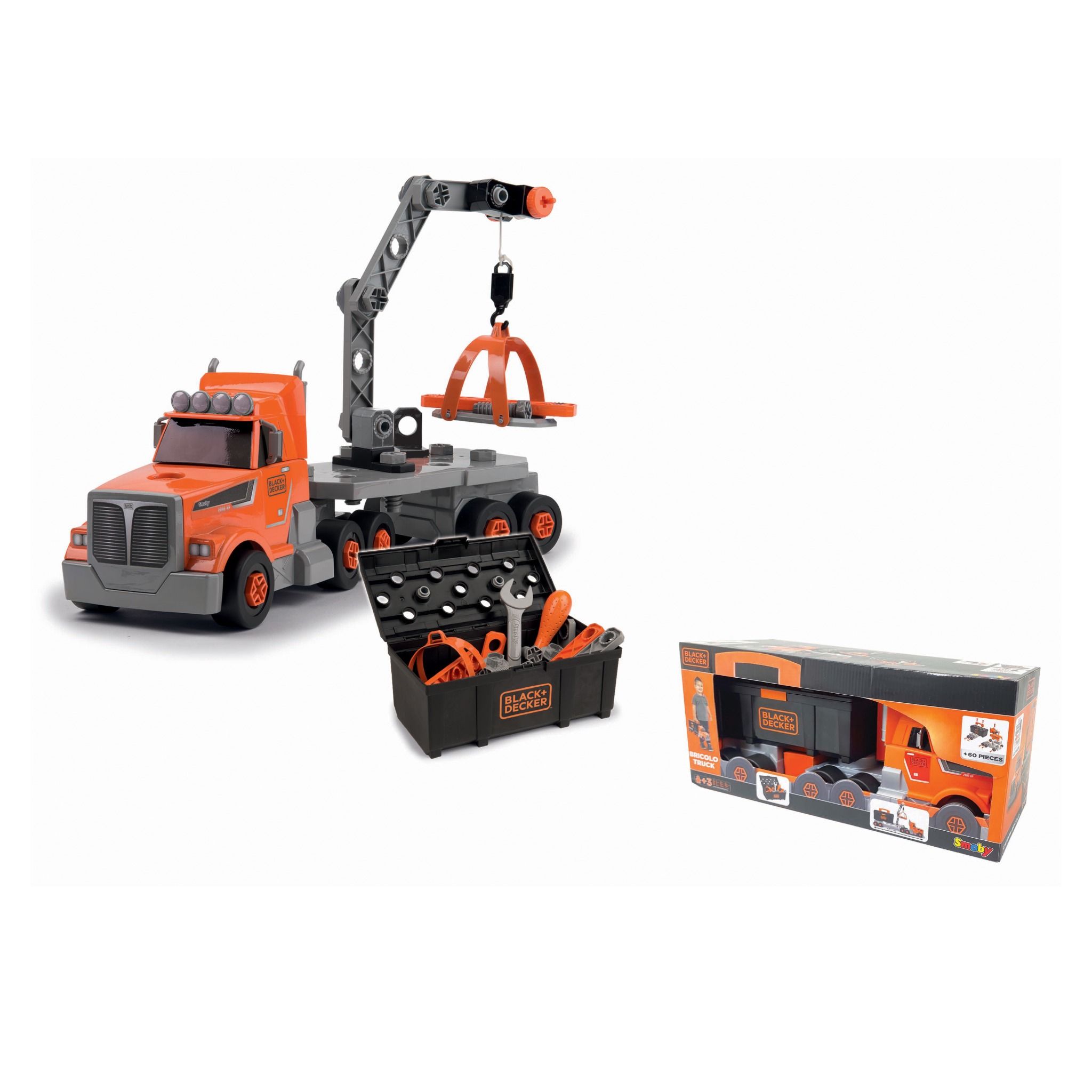  7600360175 Hộp Dụng Cụ Kỹ Sư Kết Hợp Xe Tải 2in1 BLACK+DECKER Bricolo Truck 