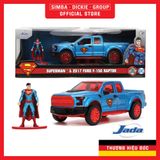  Đồ Chơi Xe Mô Hình JADA TOYS DC Comics Superman Figure & 2017 Ford F-150 Raptor 1:32 Diecast Toys 33092 
